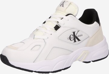 Sneaker low de la Calvin Klein Jeans pe alb: față