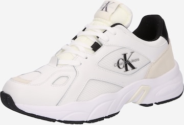 Calvin Klein Jeans Sneakers in White: front