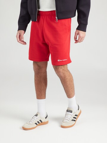 Champion Authentic Athletic Apparel Loosefit Shorts in Rot: Vorderseite