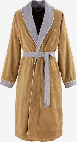 BOSS Home Long Bathrobe 'LORD' in Brown: front