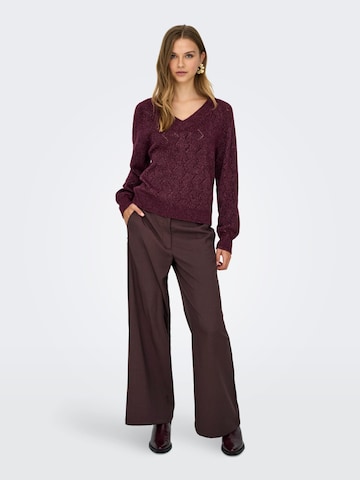 Jaqueline de Yong Sweater 'Aspen' in Red