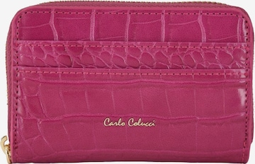 Carlo Colucci Wallet 'Chignola' in Pink: front