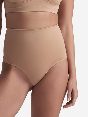 Bye Bra Shapingslip 'Seamless High Waist Thong' in Beige: Vorderseite