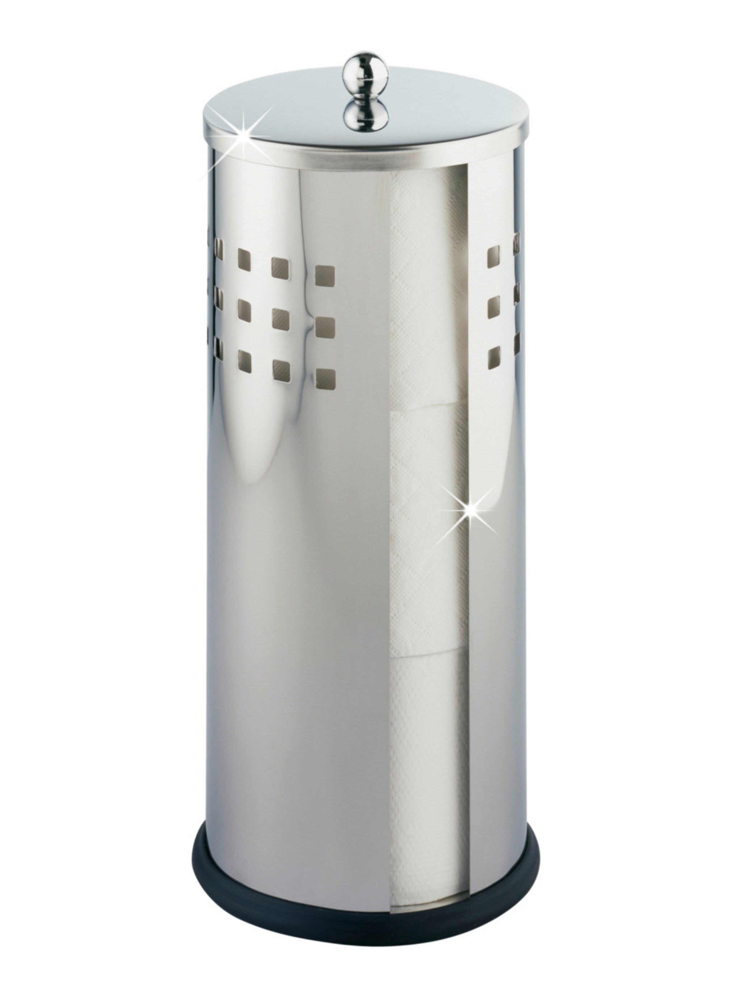 Wenko Toilettenpapierhalter 'Ancona' in Silber: Vorderseite