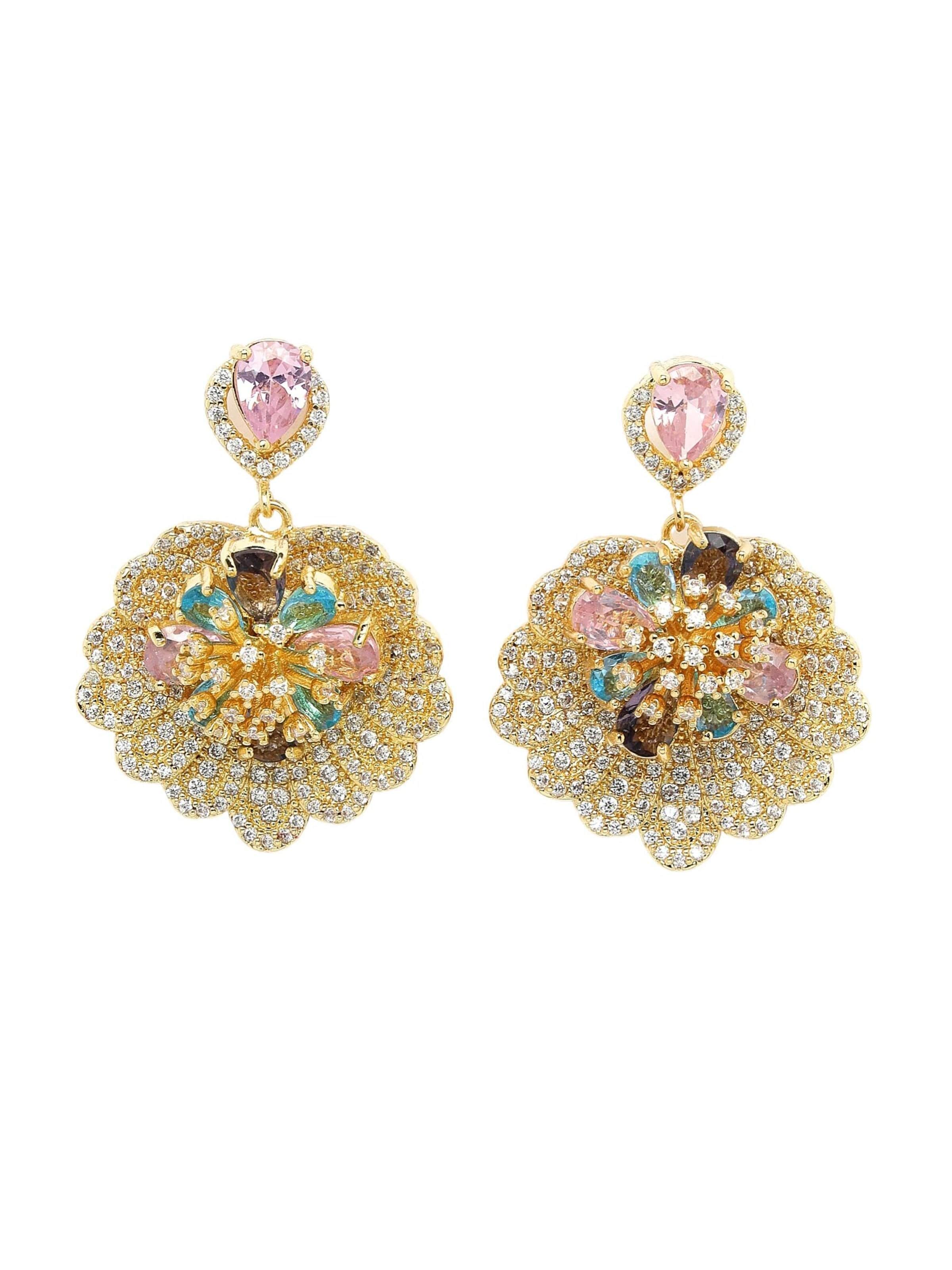 AVANT-GARDE PARIS - Brincos 'Erikaina' em ouro: frente