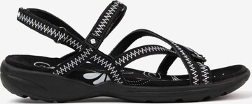 Sandales de randonnée Izas en noir : devant