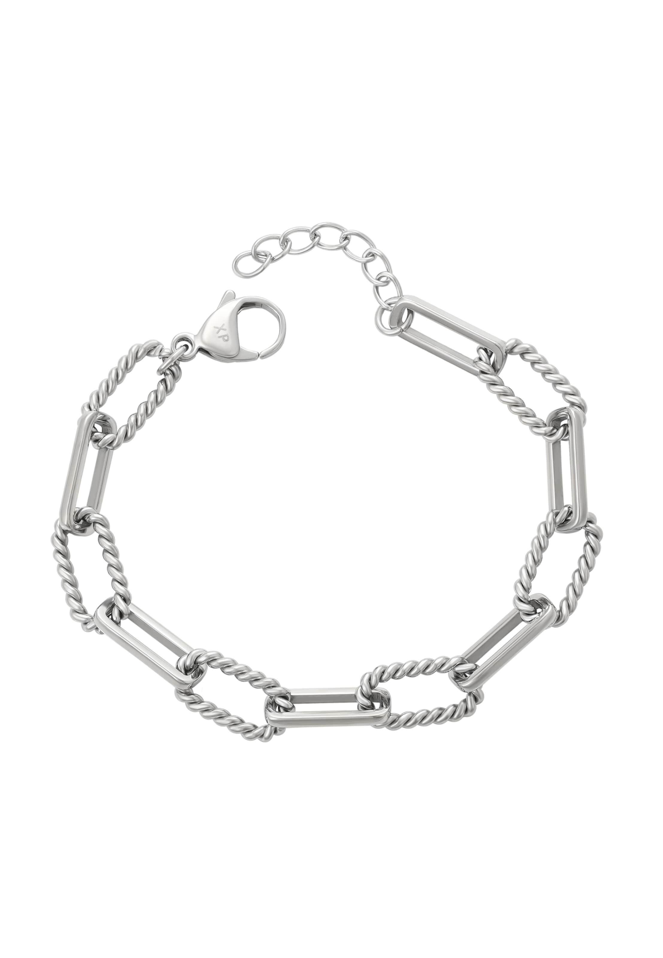 Gaya - Pulsera en plata: frente