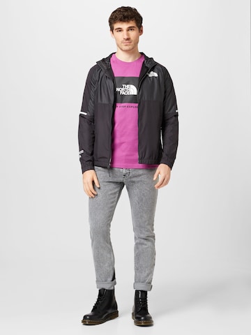 Coupe regular T-Shirt THE NORTH FACE en violet