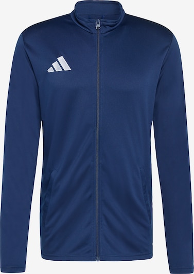 Sportinė striukė 'Entrada26' iš ADIDAS PERFORMANCE, spalva – tamsiai mėlyna jūros spalva / balta, Prekių apžvalga