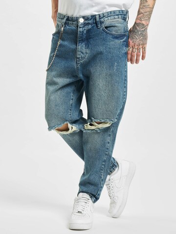 2Y Premium Loosefit Jeans in Blauw: voorkant