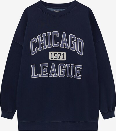 Pull&Bear Sweatshirt in blau / navy / grau, Produktansicht