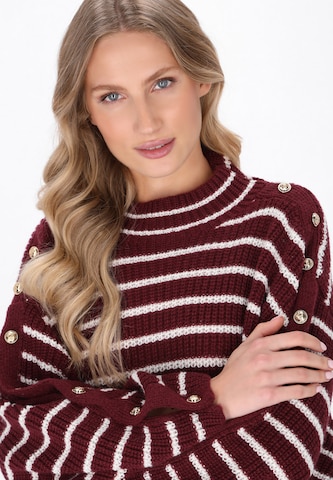DreiMaster Maritim Sweater 'Maritim' in Red