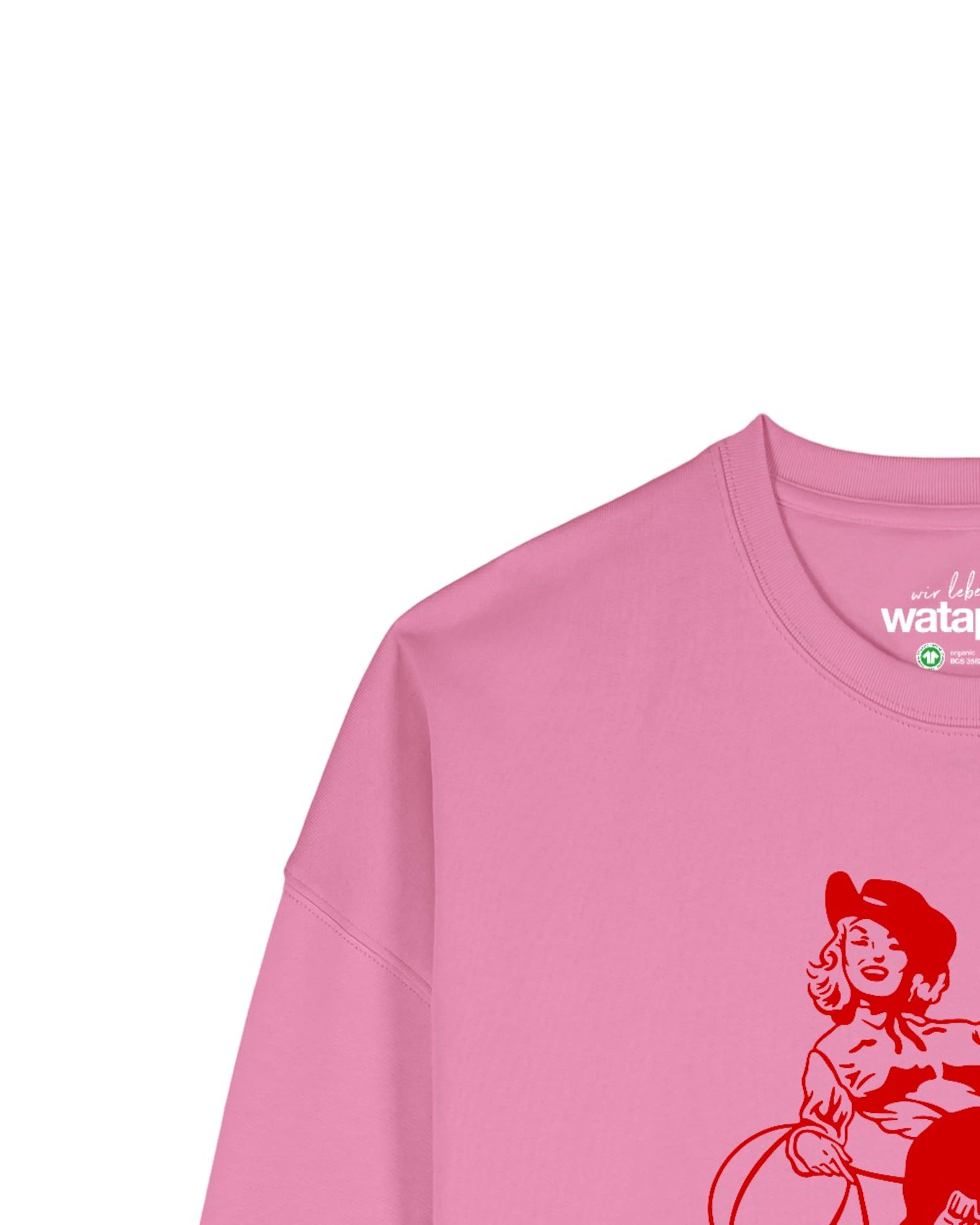Sweat-shirt 'Cowgirl ' Watapparel en rose