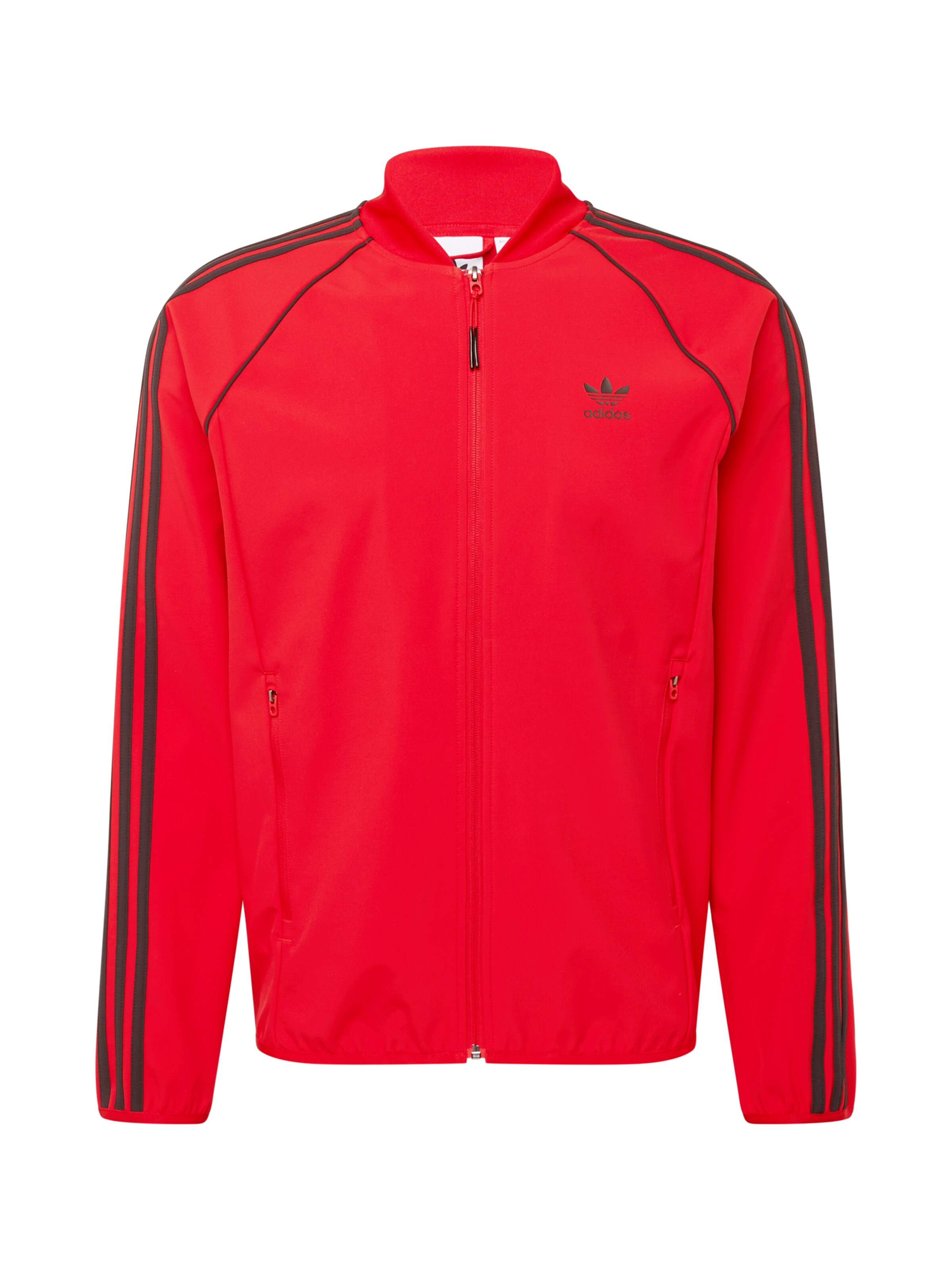 ADIDAS ORIGINALS Sweatjacke 'SST' in Rot: Vorderseite