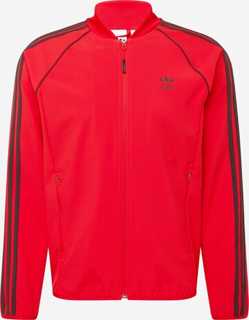 ADIDAS ORIGINALS Sweatjakke i rød: forside