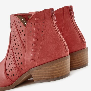 LASCANA Ankle Boots in Rot