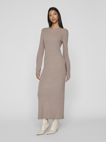 Robes en maille VILA en beige