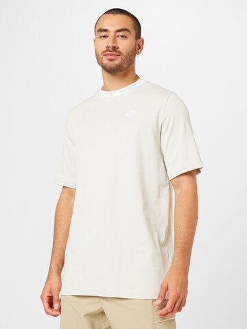 Nike Sportswear Shirt in Beige: front