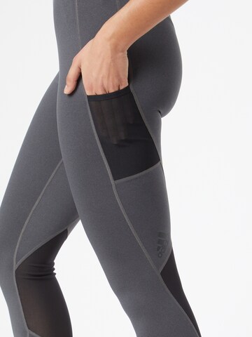 ADIDAS SPORTSWEAR Slimfit Sporthose 'Techfit' in Grau