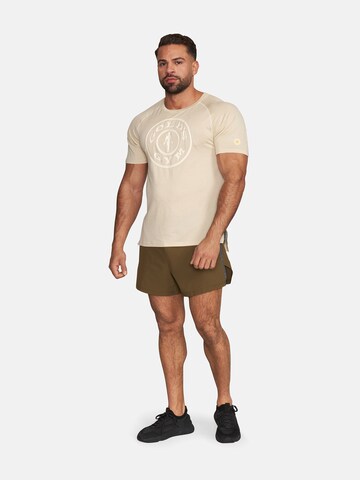 GOLD´S GYM APPAREL Funktionsskjorte 'Kurt' i beige