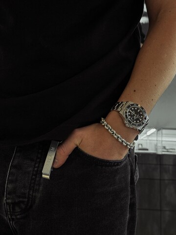 REYTEL Armband 'MACHT' in Zilver