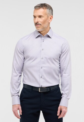 ETERNA Slim fit Business shirt in Silver: front