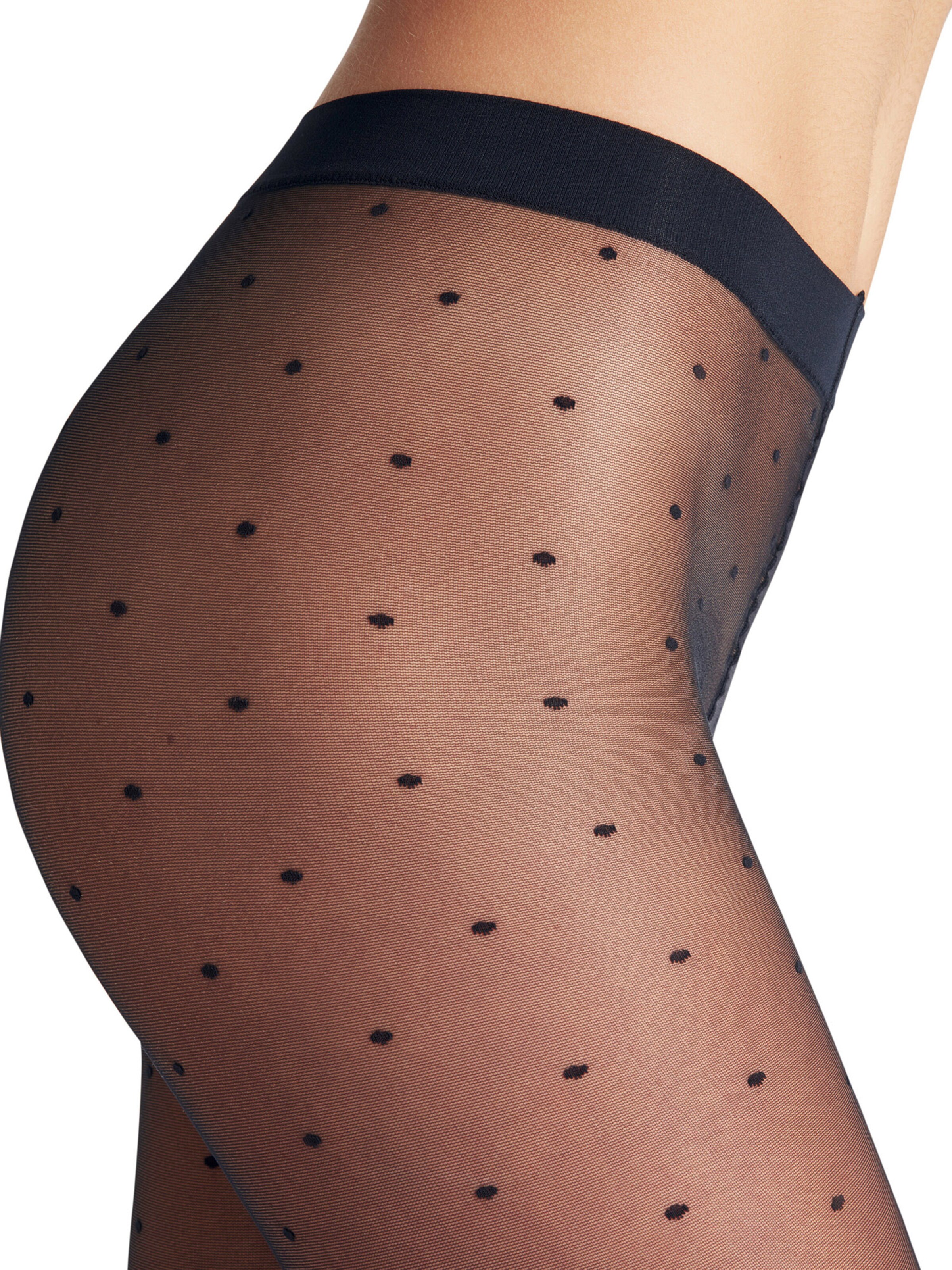 FALKE Nylonstrumpbyxa 'Dot' i blå