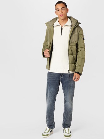 TOM TAILOR DENIM Between-Season Jacket in Green