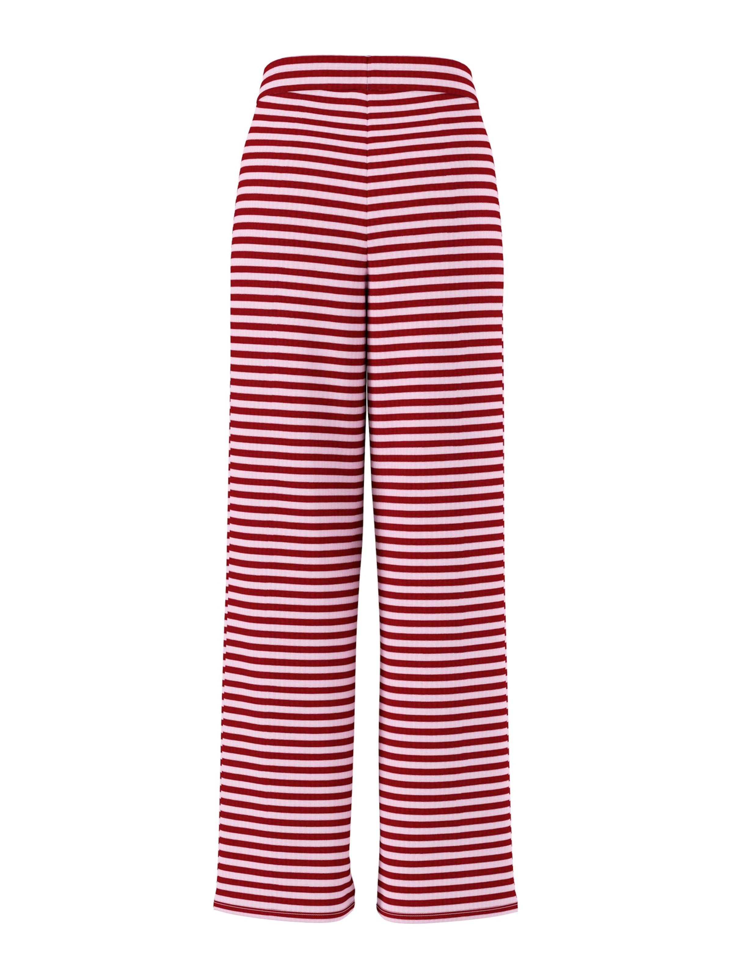 Wide Leg Pantalon 'PCLAYA' PIECES en rouge