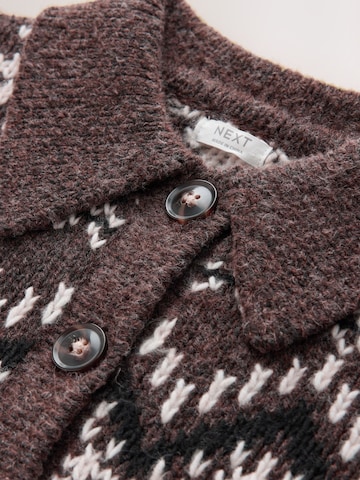 Cardigan 'Fairisle Christmas' Next en marron