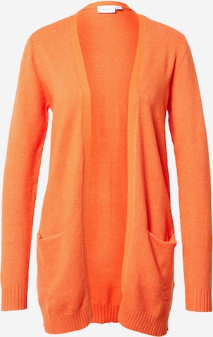 VILA Knit Cardigan 'Ril' in Orange: front