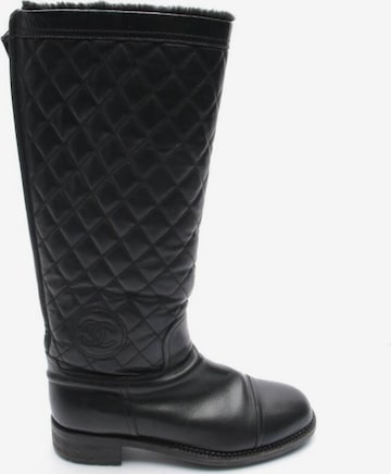 CHANEL Stiefel 39 in Schwarz: predná strana