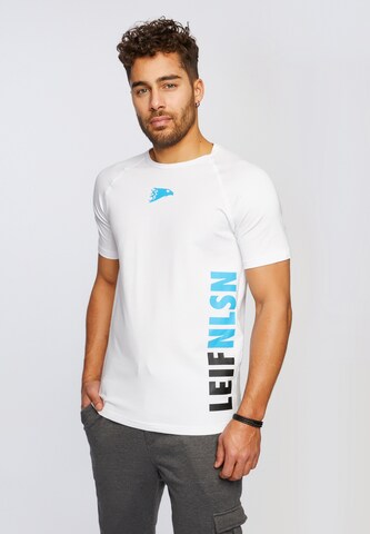 Leif Nelson Gym T-Shirt Rundhals in Weiß: predná strana