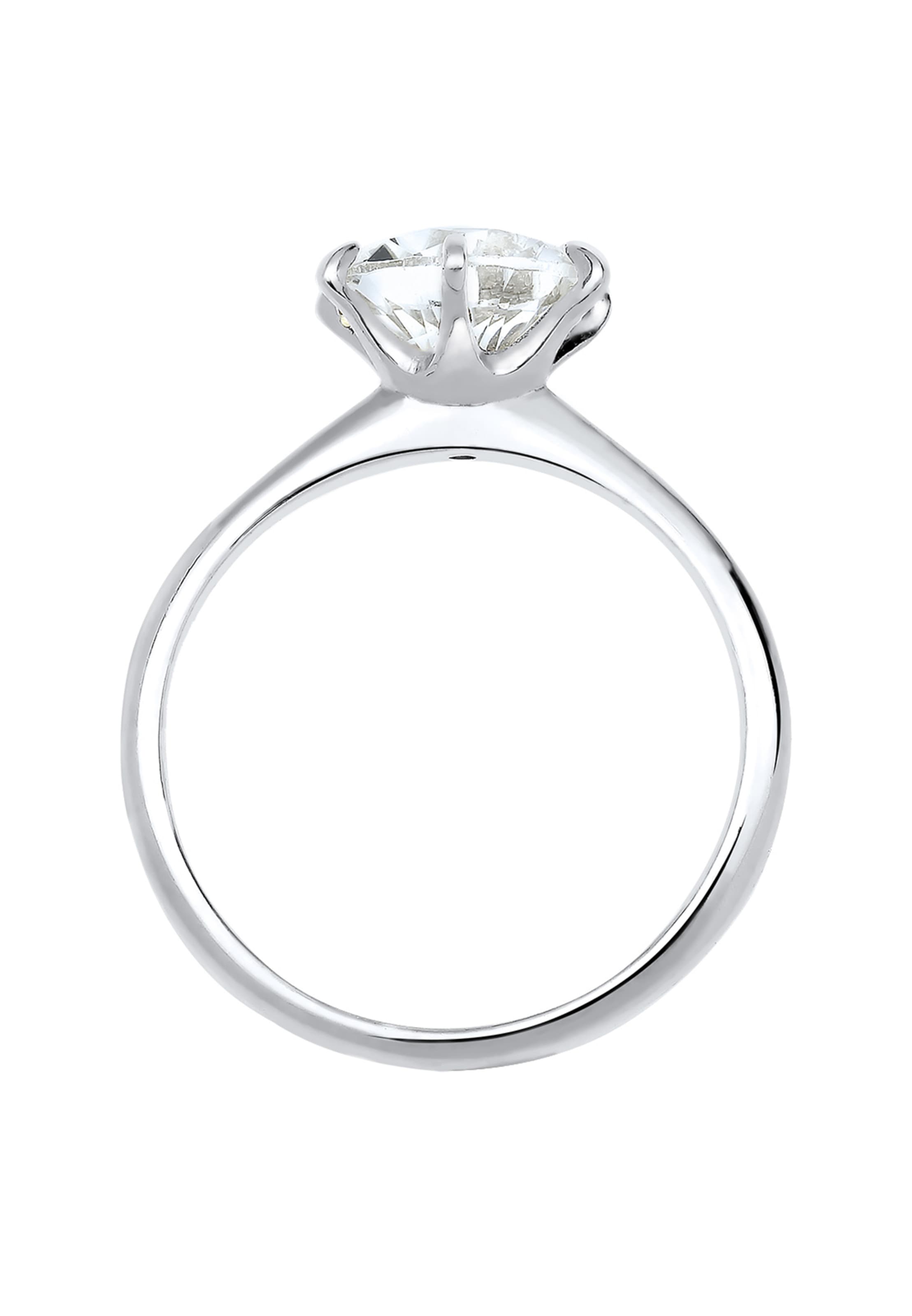 ELLI Prsteň 'Kristall' - Strieborná