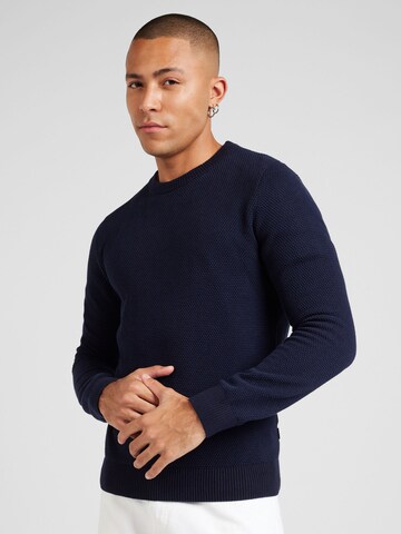 JACK & JONES - Jersey 'JJEGlobe' en azul: frente