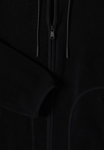 CECIL Fleecejacke in Schwarz