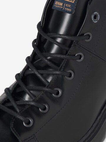 JACK & JONES Lace-Up Boots 'Fleming' in Black