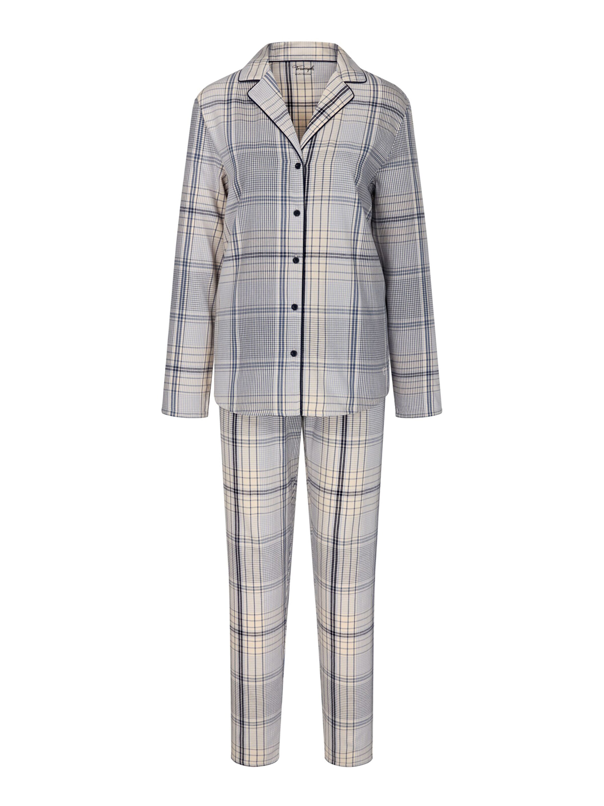 TRIUMPH - Pijama ' Boyfriend ' em bege: frente