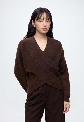 Pull-over 'Zinelle' MSCH COPENHAGEN en marron : devant