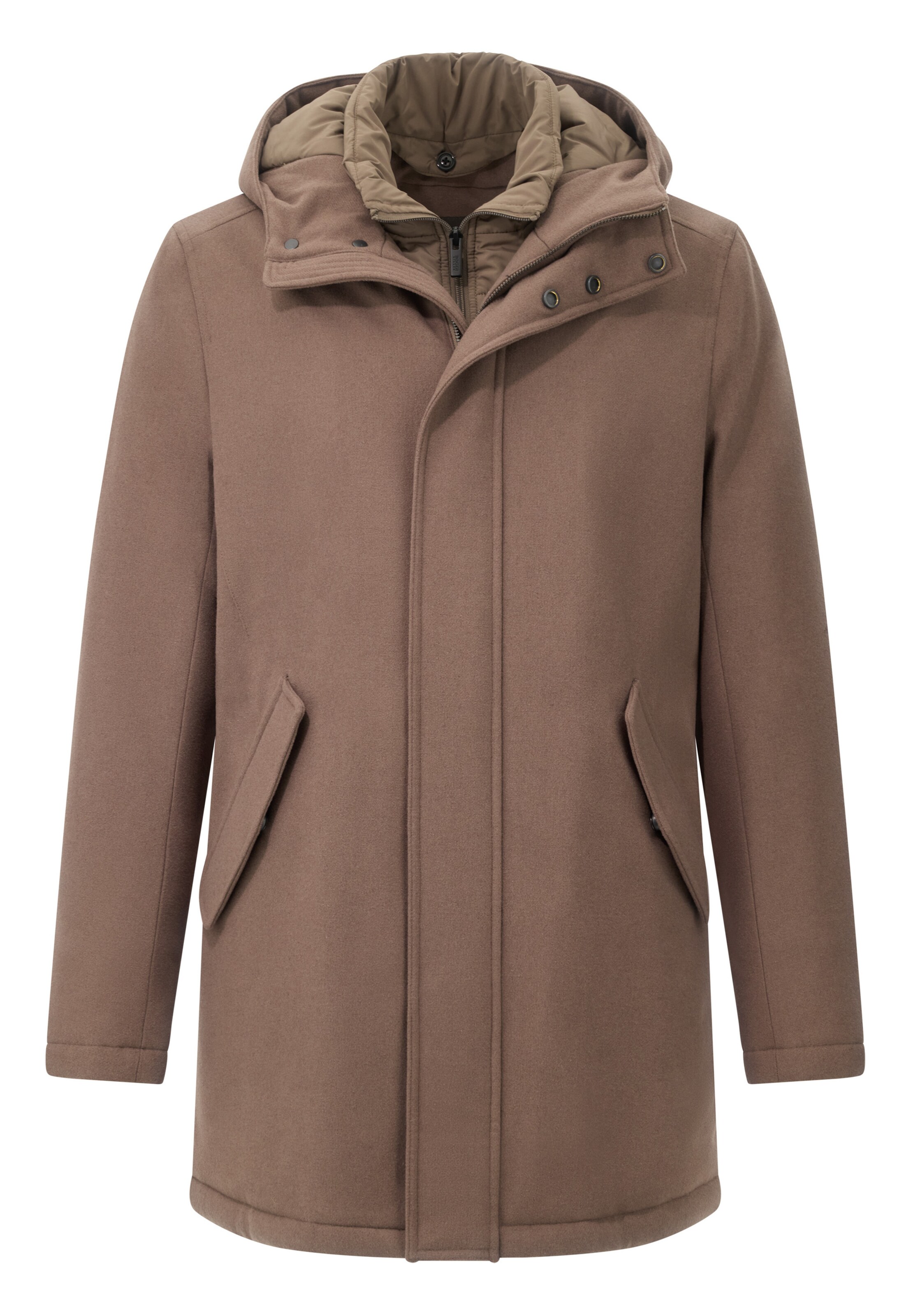 Boggi Milano Übergangsparka in Braun: Vorderseite