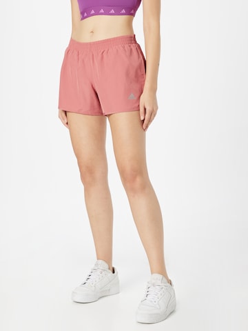 ADIDAS SPORTSWEAR Regular Workout Pants in Pink: front