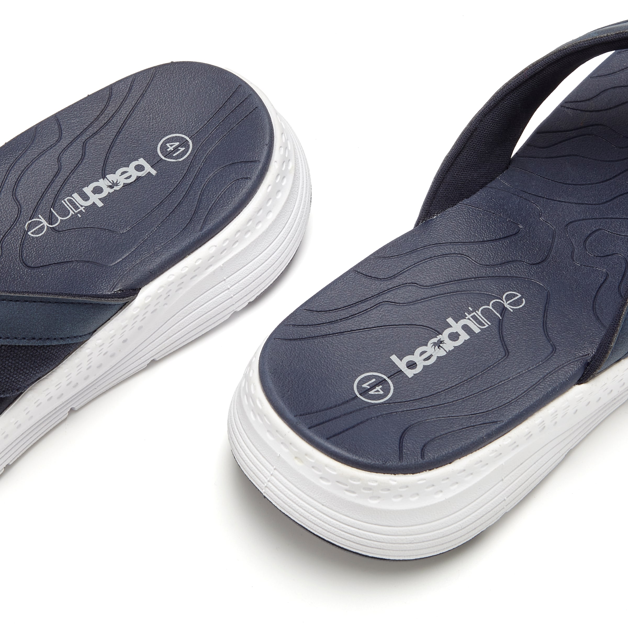 BEACH TIME T-Bar Sandals in Blue