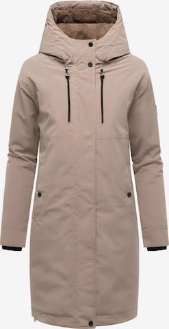 Manteau d’hiver 'Hageltanz 14' NAVAHOO en beige : devant
