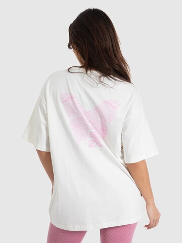 T-shirt oversize 'Payton' Smilodox en beige : devant