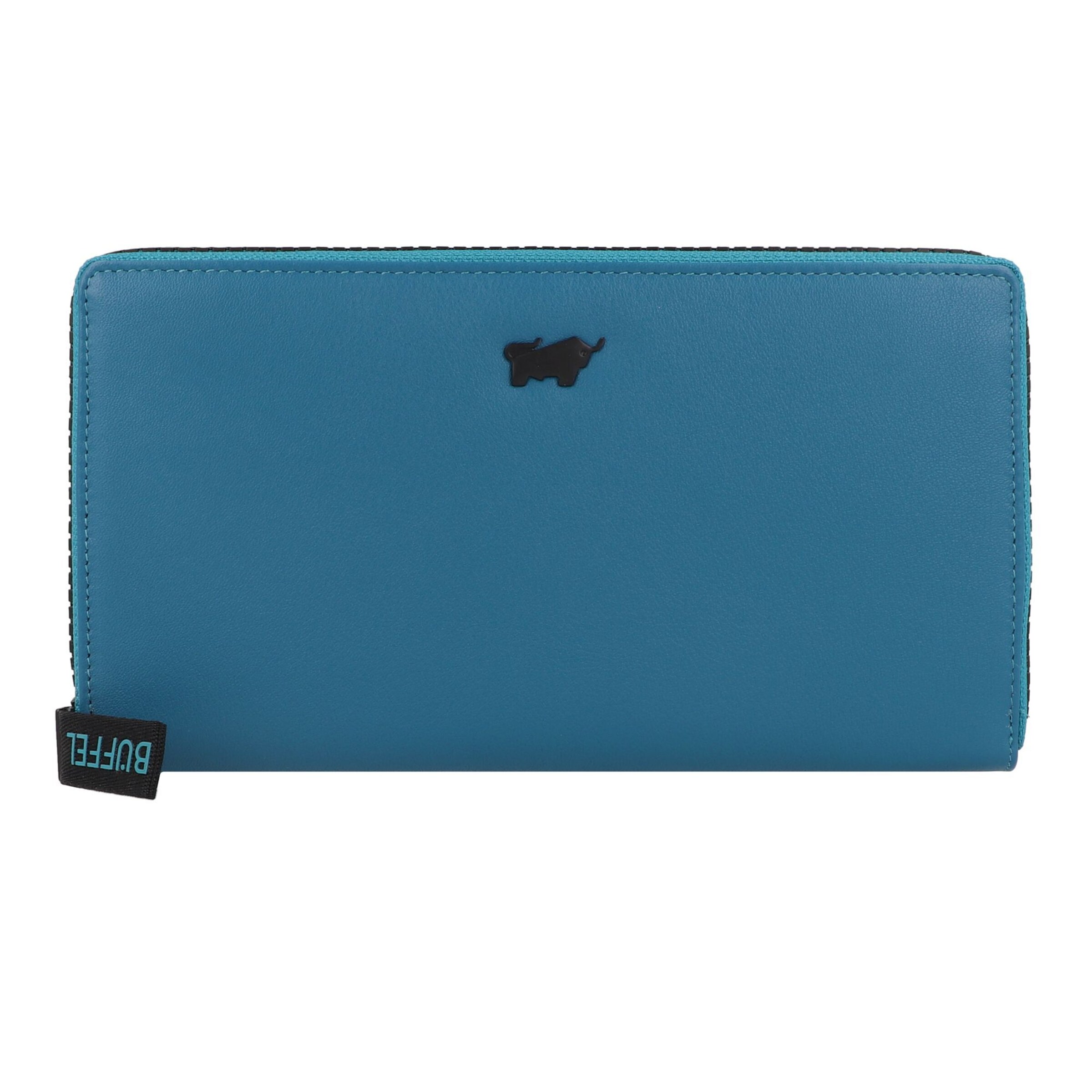 Braun Büffel Wallet 'Capri' in Blue: front