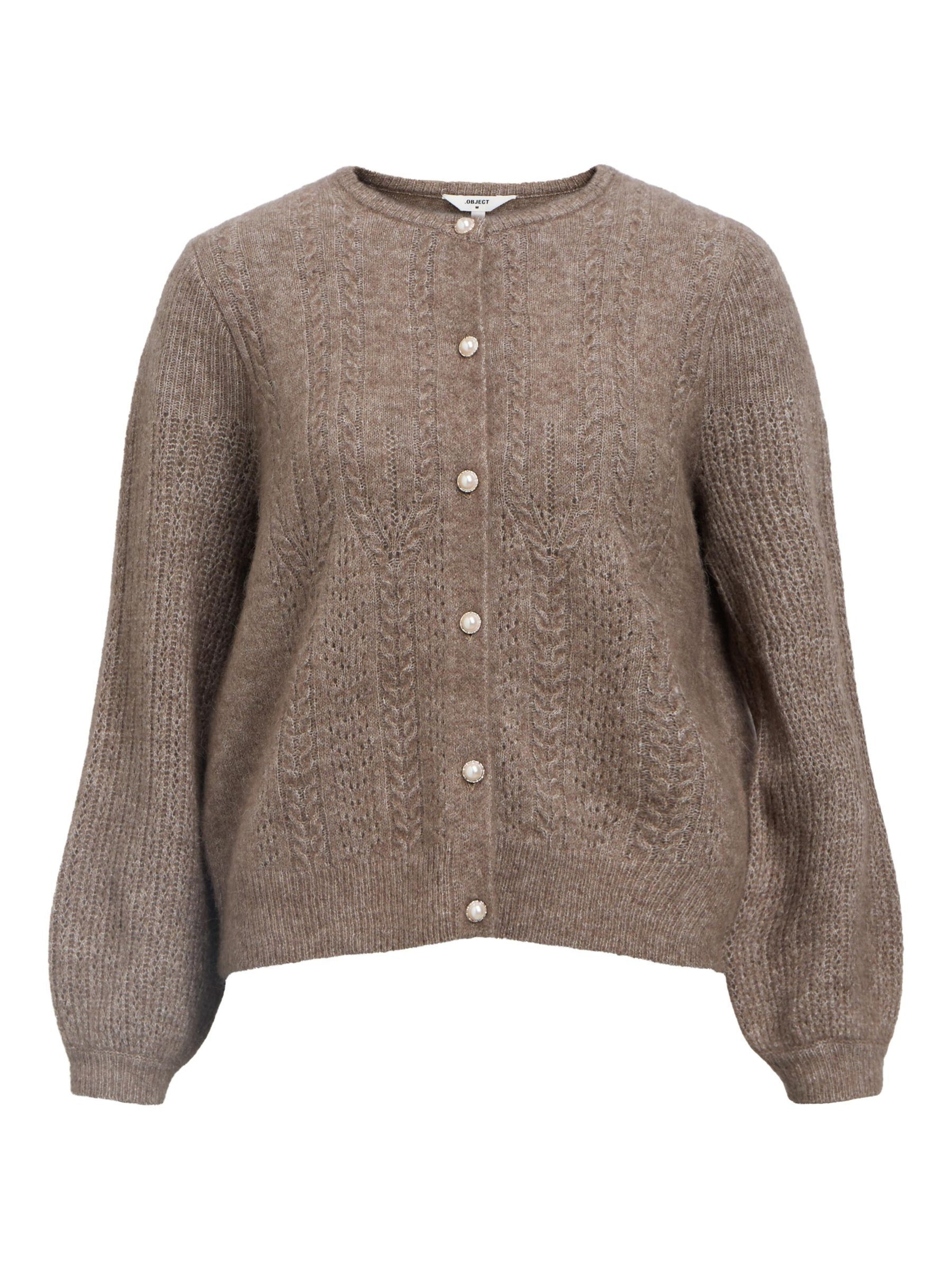 OBJECT Cardigan i grå: forside