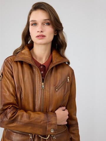 Derimod Between-season jacket 'Donatella' in Brown
