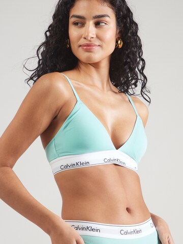 Calvin Klein Underwear Triangel BH in Blau: Vorderseite