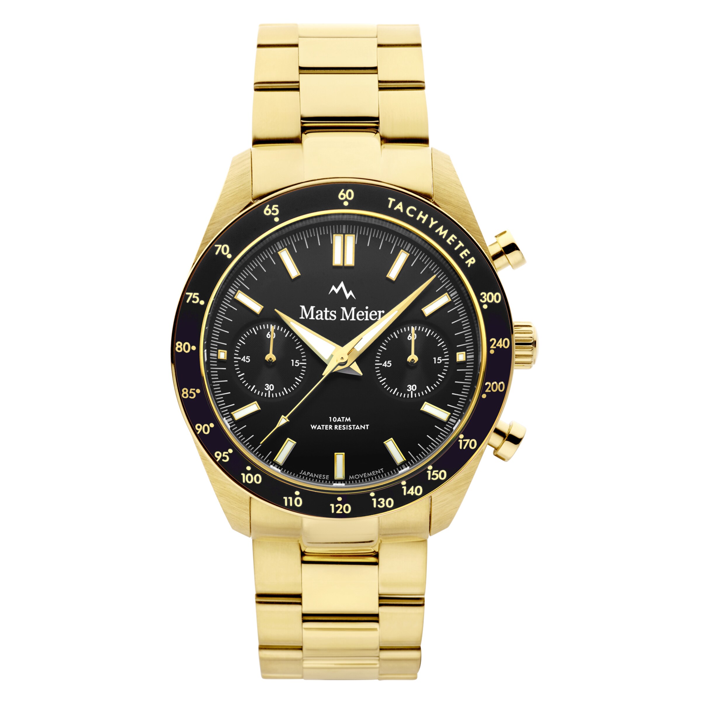 Mats Meier Analog watch in Gold: front