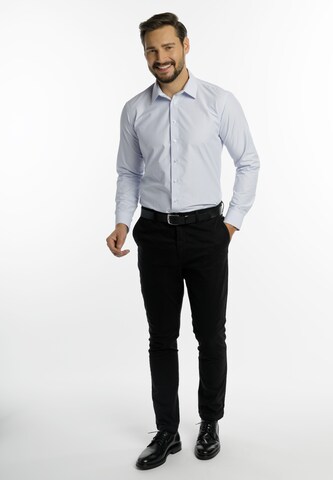 DreiMaster Klassik Slim Fit Hemd in Blau